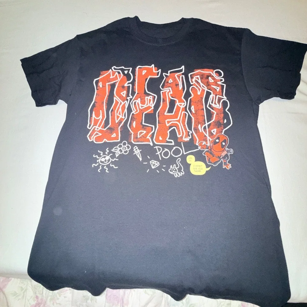 Marvel‎ Deadpool T-Shirt Mens M Black NWOT LootWear Graphic Tee 2018